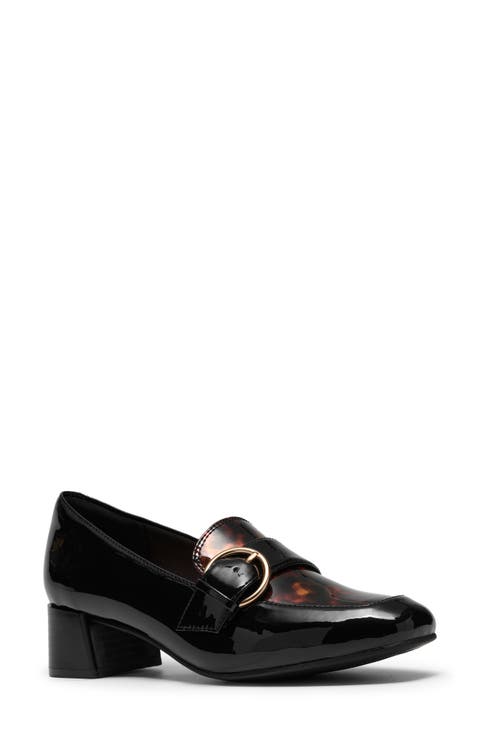 Iridessa Wish Big Buckle Patent Pump