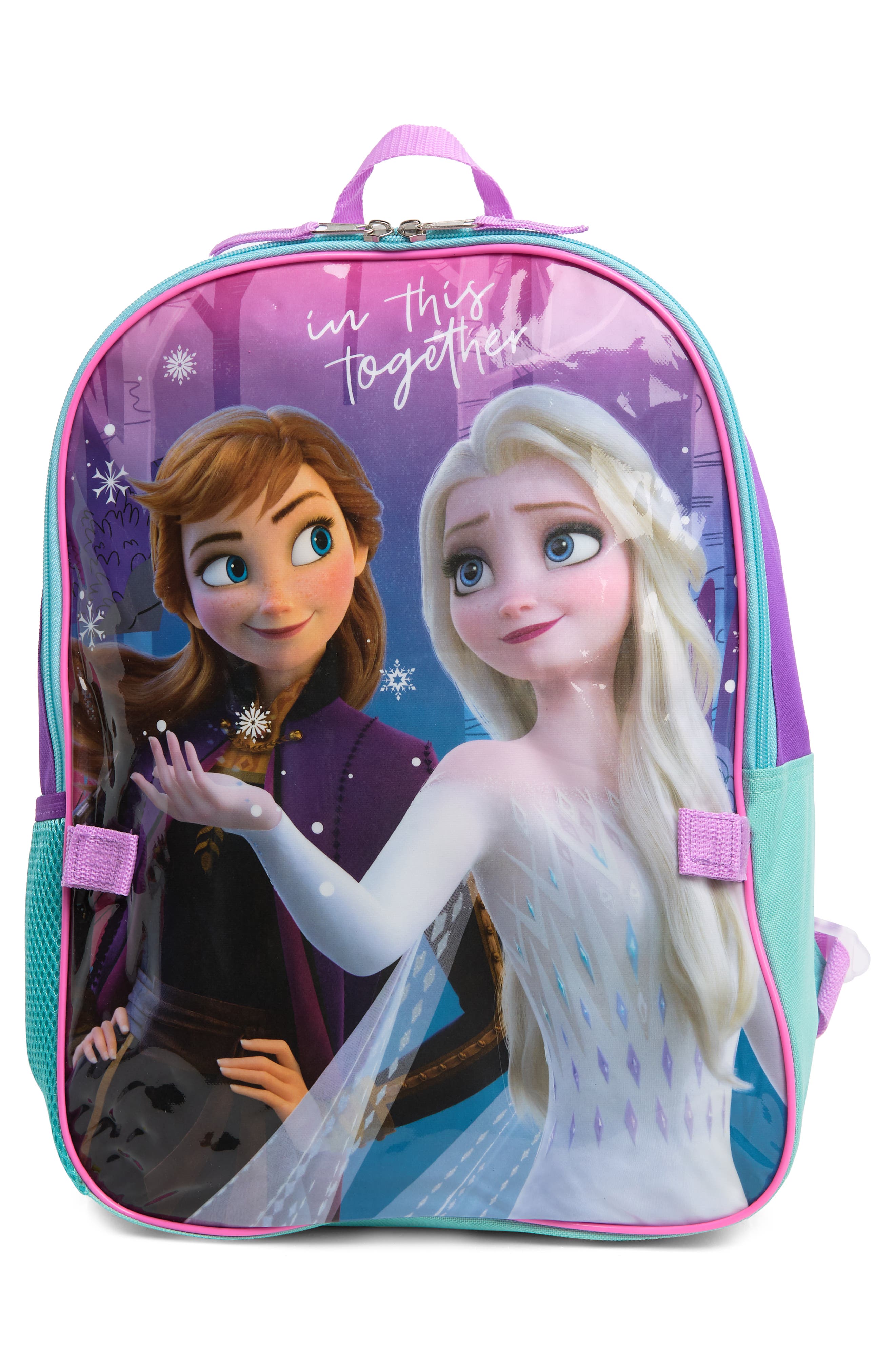 BIOWORLD Kids' Frozen Backpack with Lunchbox, Alternate, color, 