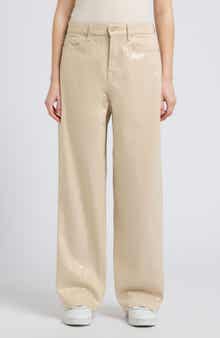 Lotta Sequin High Waist Wide Leg Jeans
