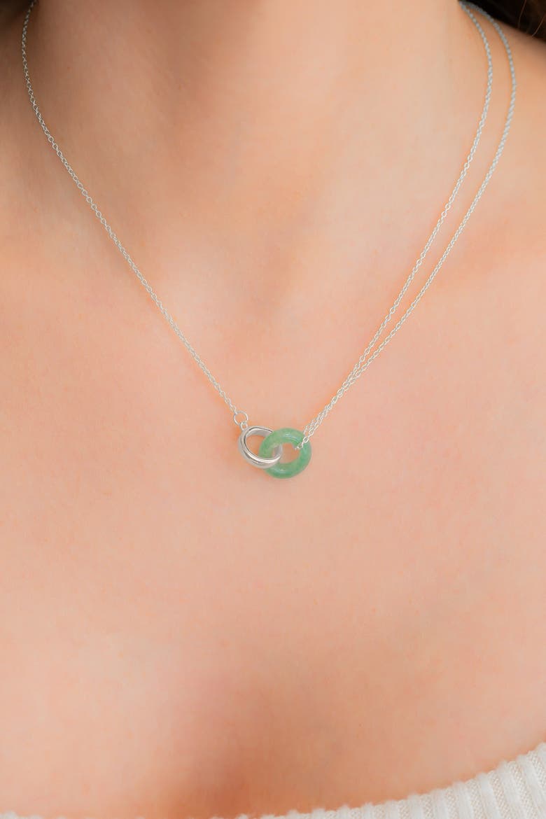 Gemstone Connection Necklace, Alternate, color, 925 Sterling Silver