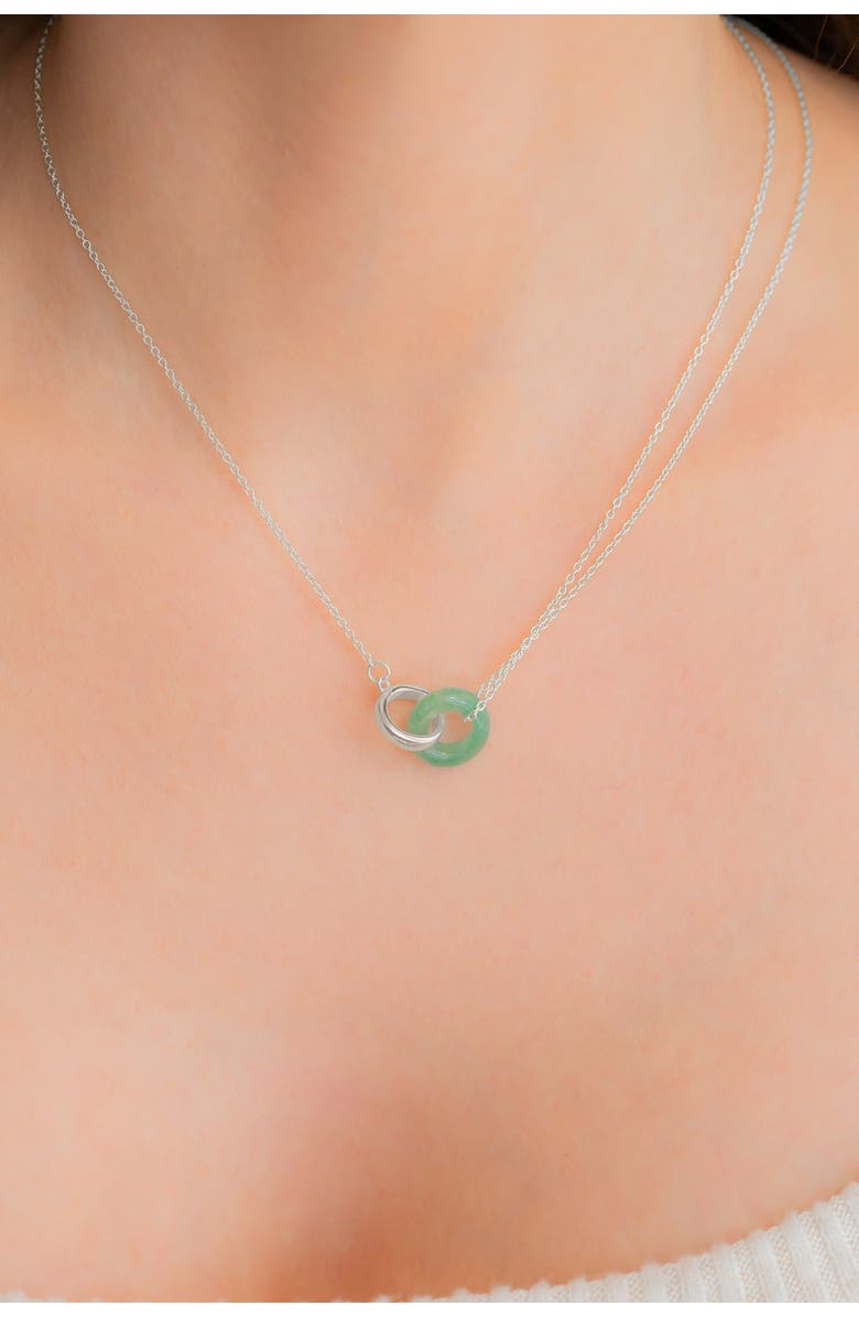 Mint & Lily Gemstone Connection Necklace, Alternate, color, 925 Sterling Silver