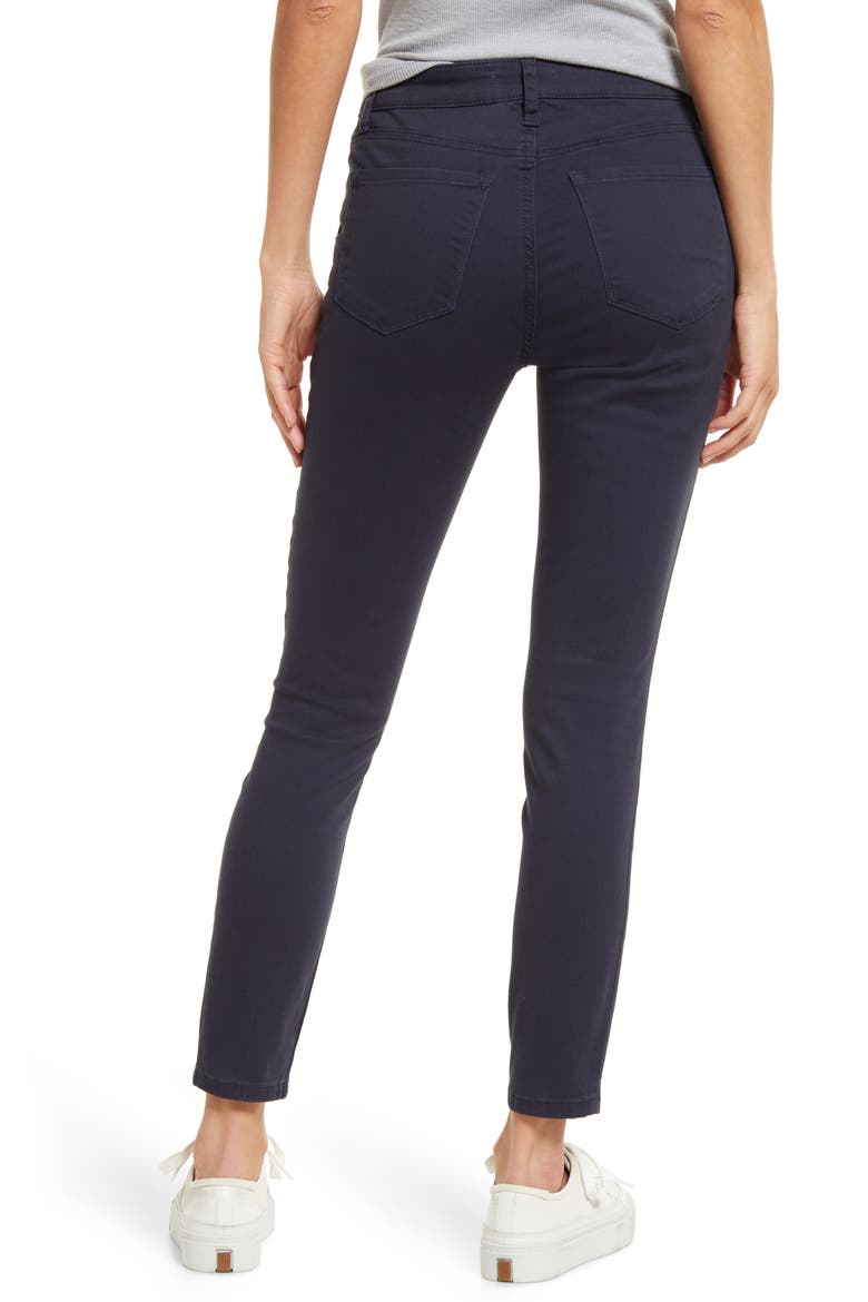 Ellie High Waist Zip Pocket Ankle Skinny Jeans, Alternate, color, CHARCOAL GREY
