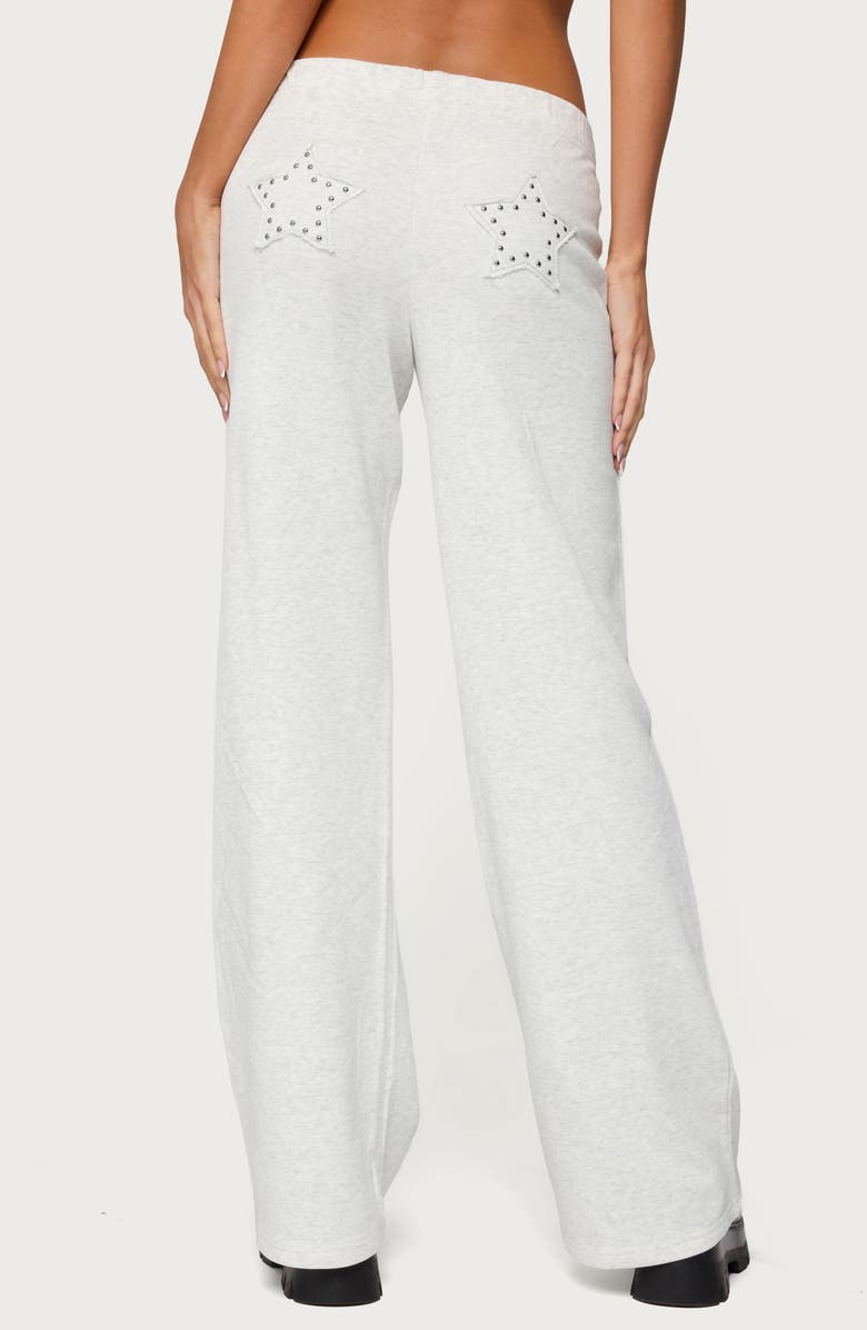 EDIKTED Briela Studded Star Patch Sweatpants, Alternate, color,