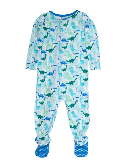 Rufflebutts Softsnooze Gender Inclusive One Piece Footie Pajamas In Blue