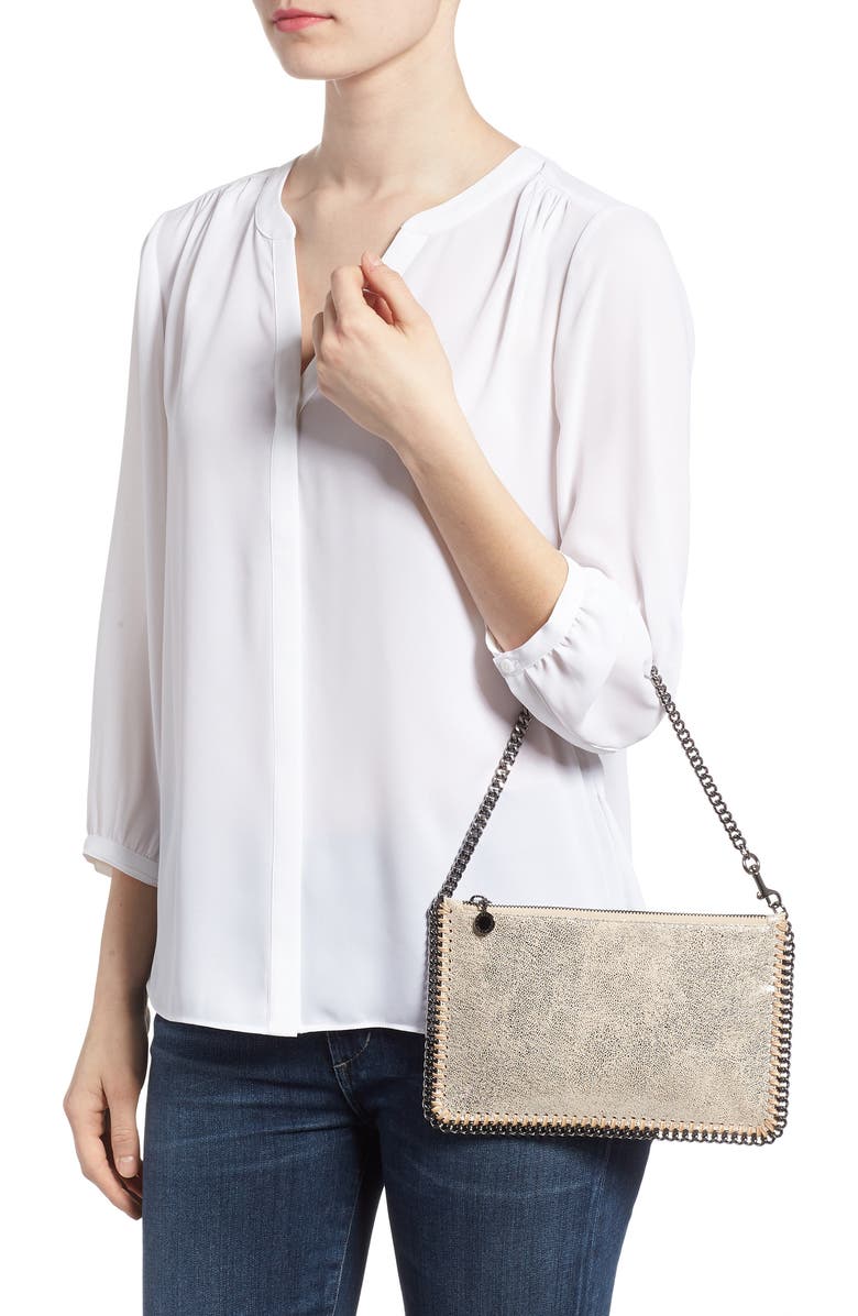 Stella McCartney 'Falabella' Pouch with Convertible Strap, Alternate, color,