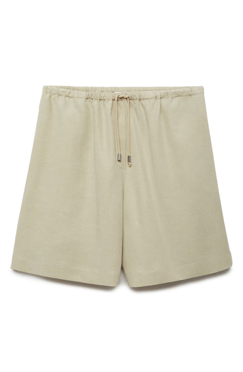 MANGO Wide Leg Bermuda Shorts, Main, color, 