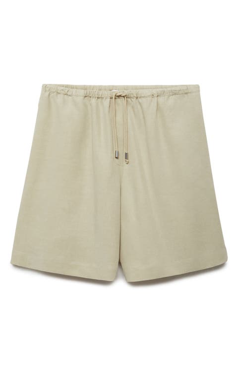 Wide Leg Bermuda Shorts