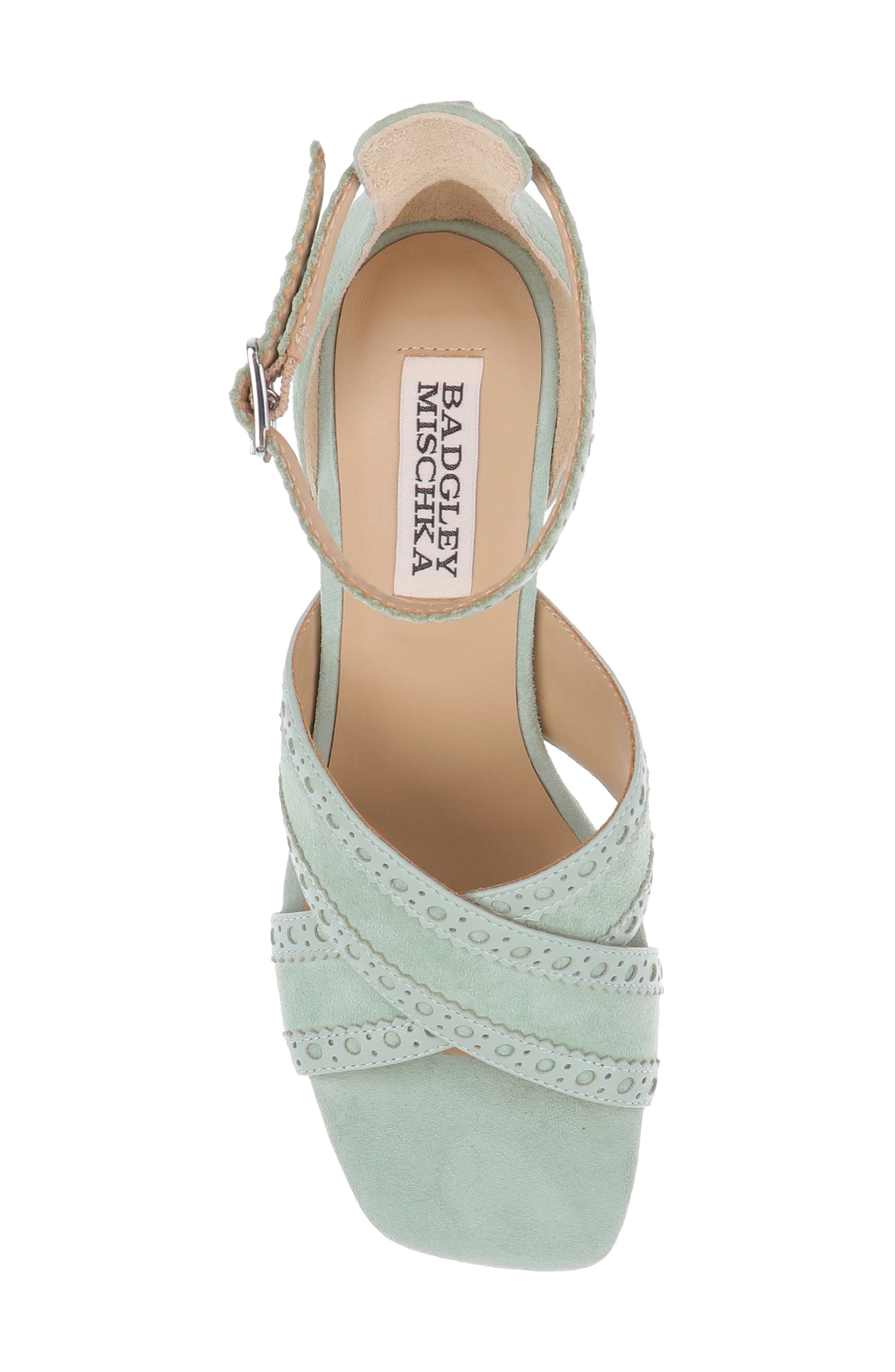 Yanni Ankle Strap Sandal, Alternate, color, GREEN