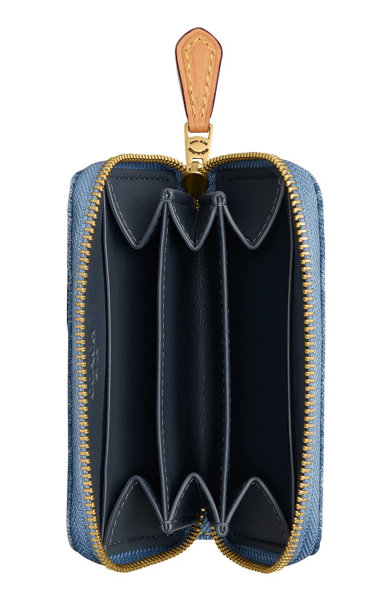 COACH Small Essential Denim Wallet, Alternate, color,