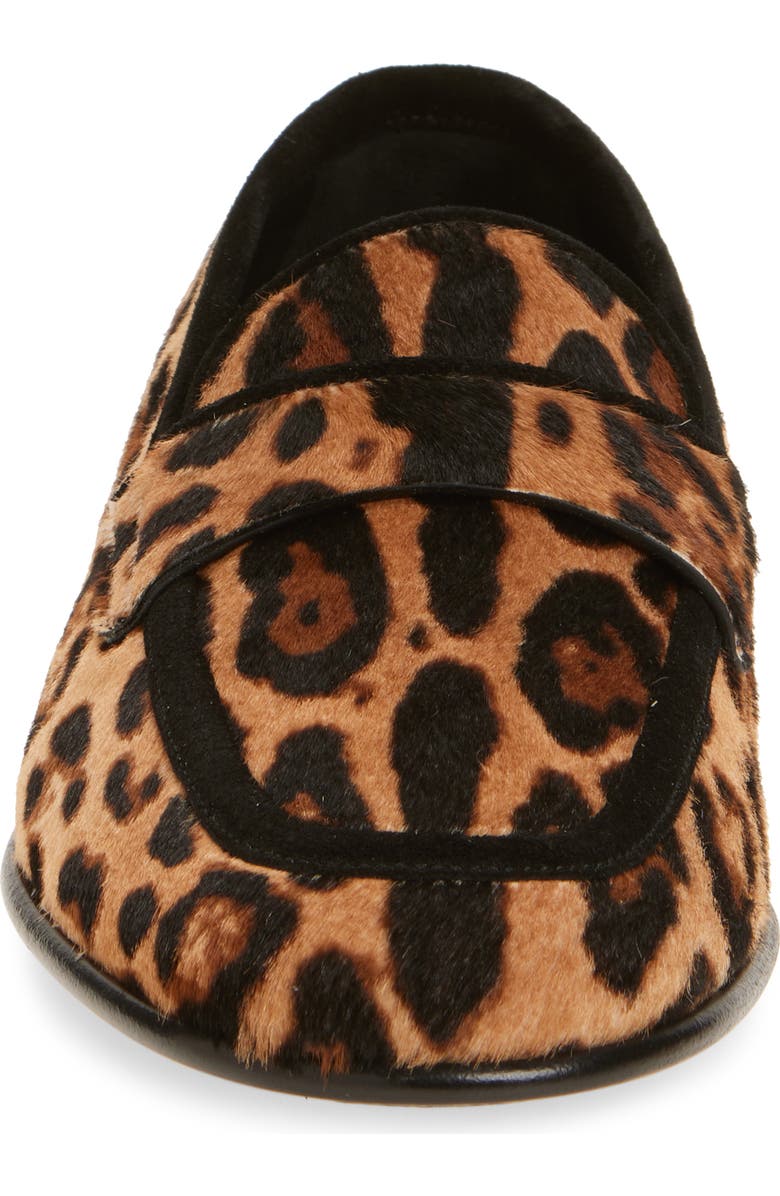 Dolce&Gabbana Ariosto Genuine Calf Hair Loafer, Alternate, color, Leopard Print Calf Hair