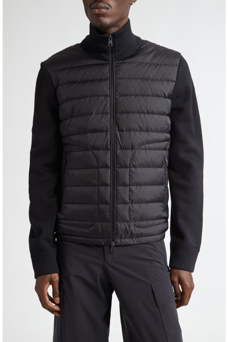 Moncler Maglia Mixed Media Cardigan (Men) | Nordstrom