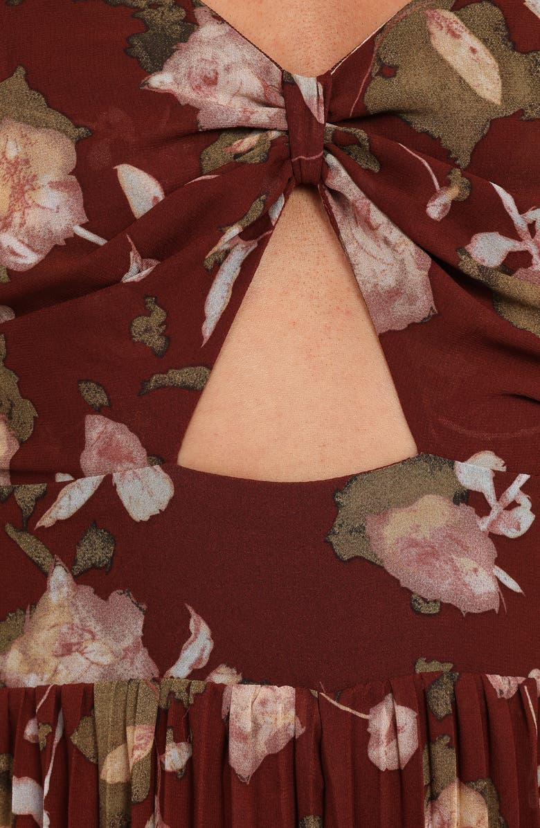 Petal & Pup Floral Wide Leg Jumpsuit, Alternate, color, Brown Floral