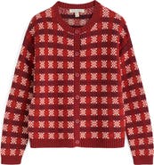Seasalt Cornwall Kensa Check Organic Cotton Jacquard Cardigan