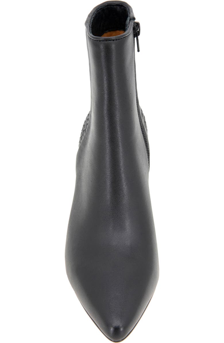 André Assous Winter Water Resistant Pointed Toe Bootie, Alternate, color, Black Woven