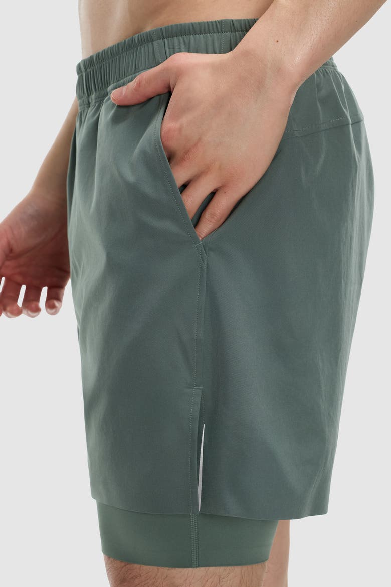 5" PaceForm Lined Run Short, Alternate, color, Soft Olive