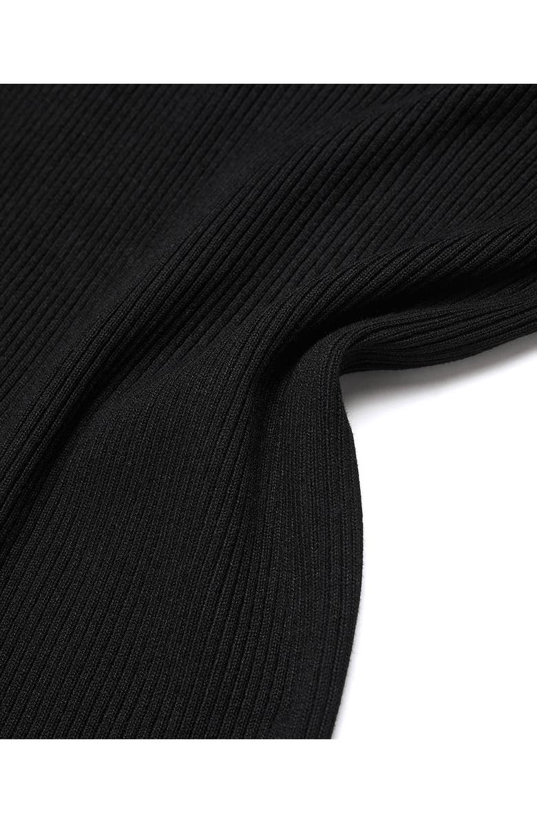 MANGO V-Neck Rib Crop Sweater, Alternate, color, 