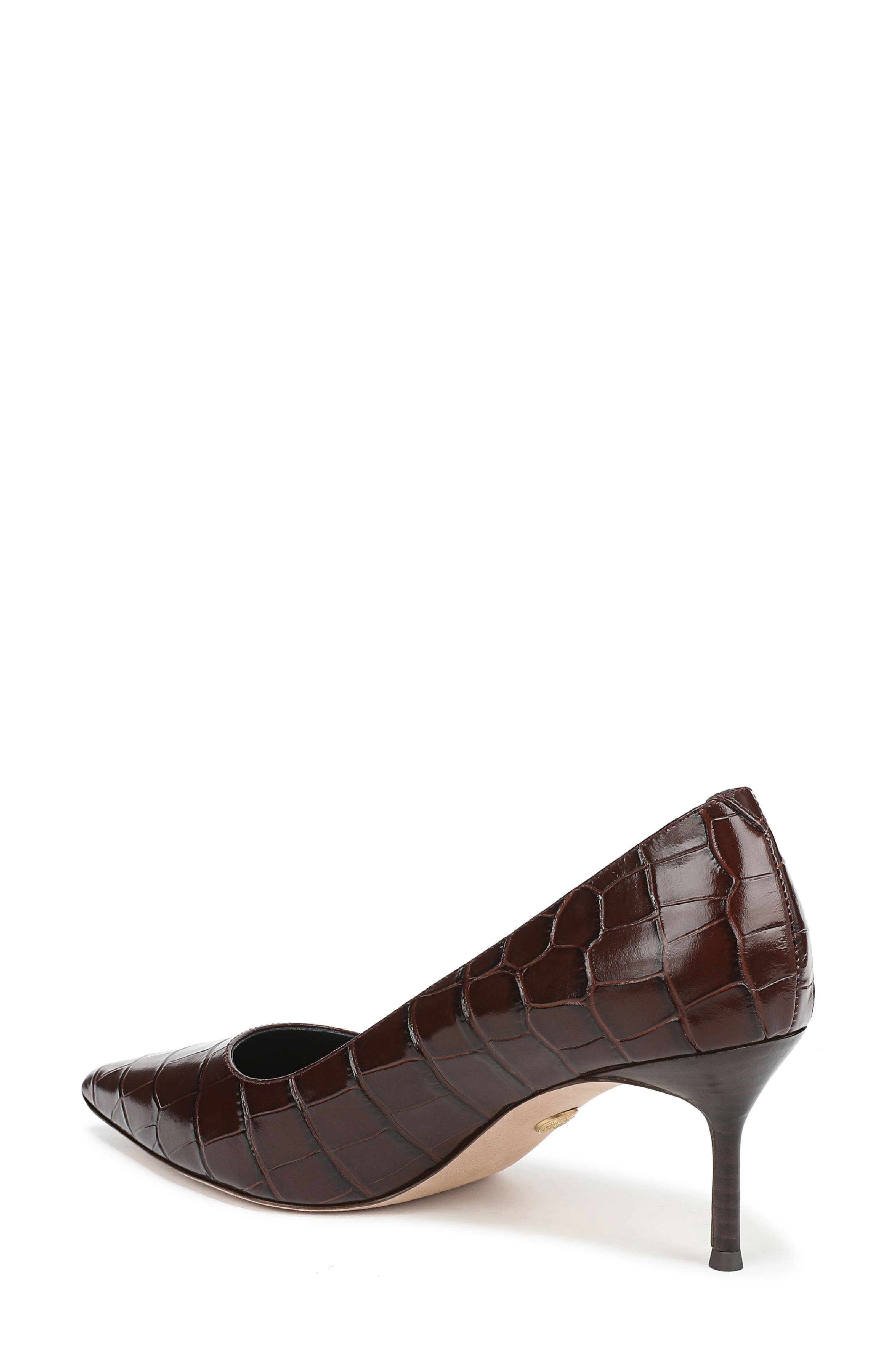Veronica Beard Rita Pointed Toe Pump, Alternate, color, Chocolate