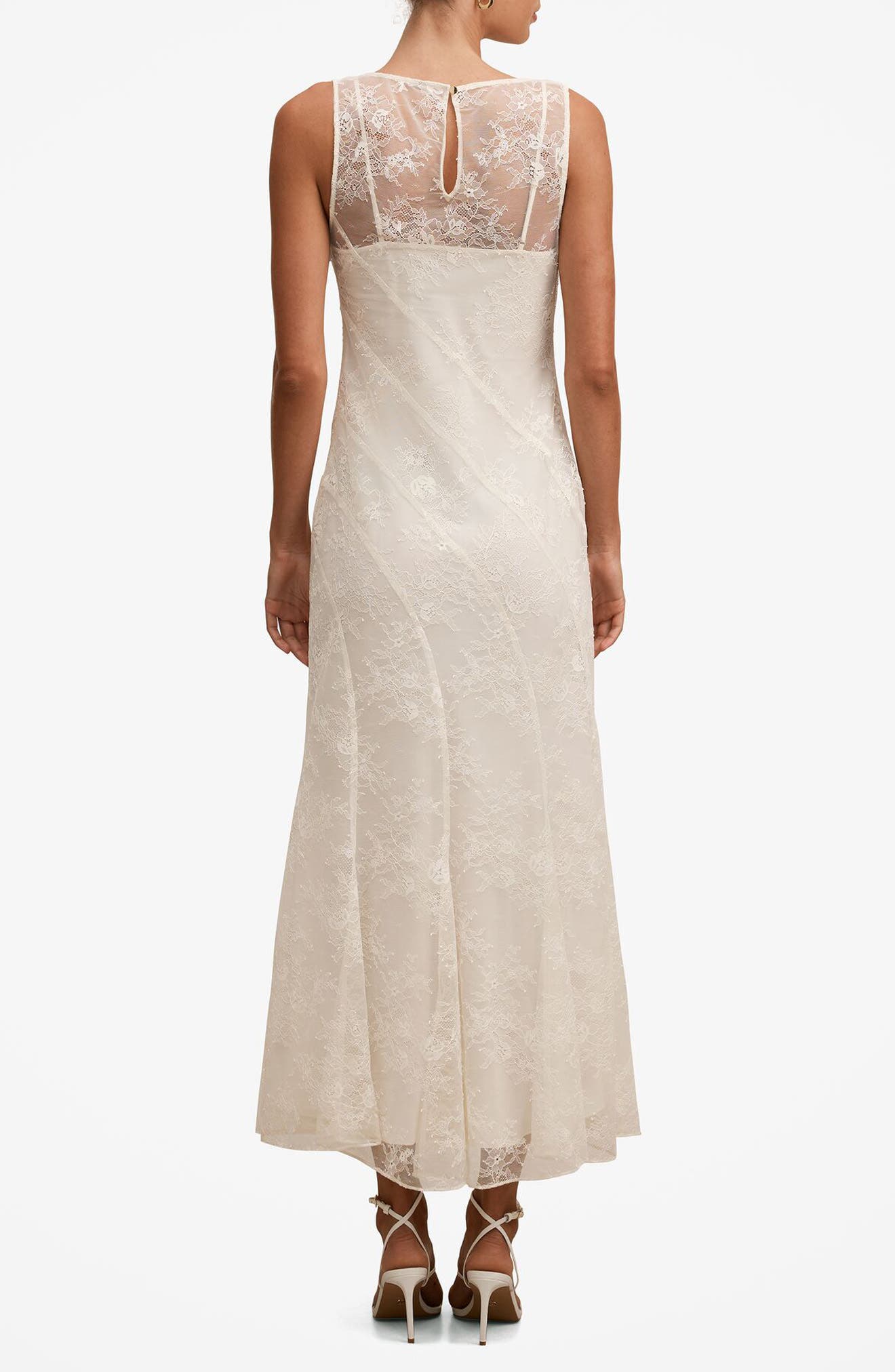 Jenna Paneled Lace Midi Dress - image 2