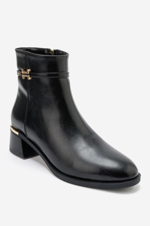 Premy Block Heel Zip Boot
