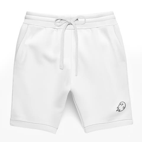 Mens Ghost Relaxed Fleece Sweat Elastic Shorts