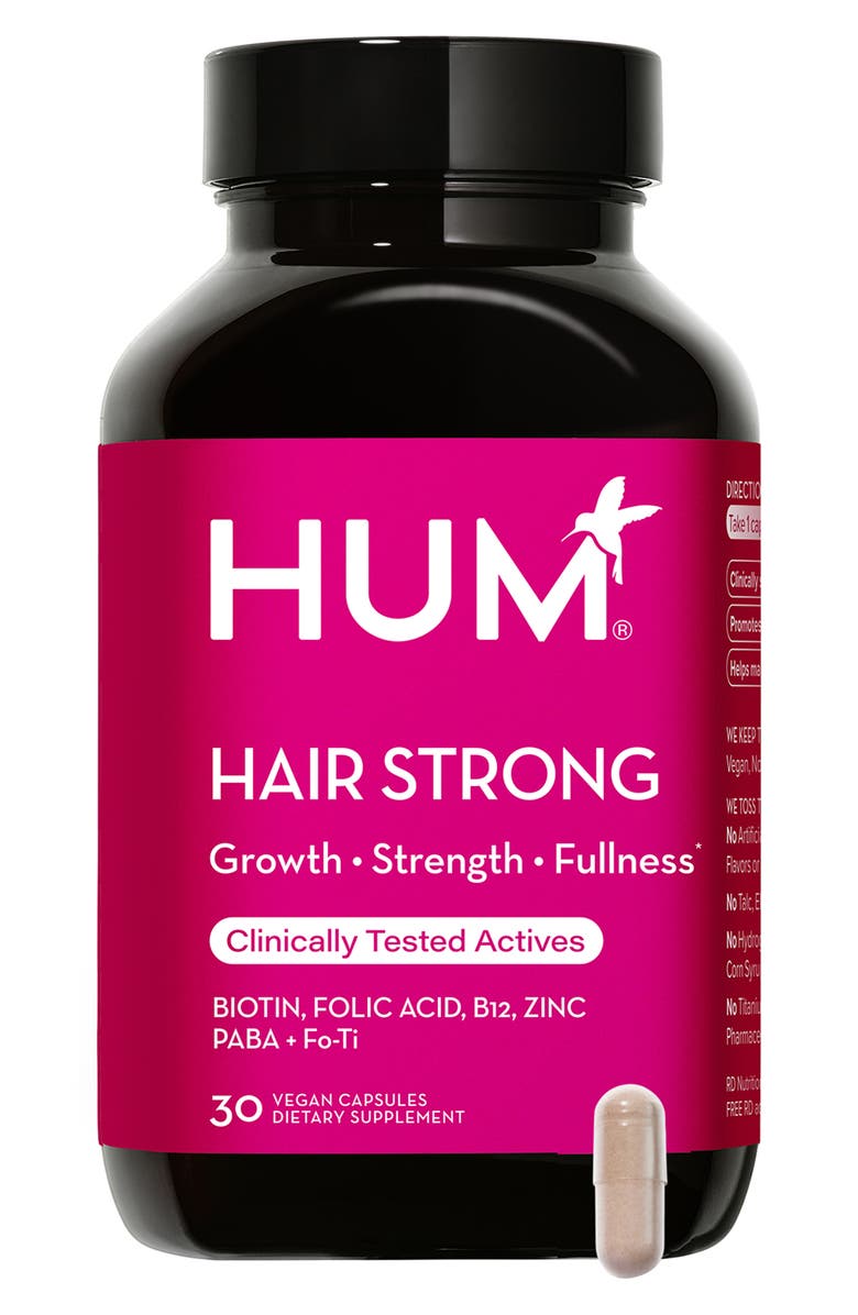 Hum Nutrition Hair Strong Capsules, Main, color, Dark Pink