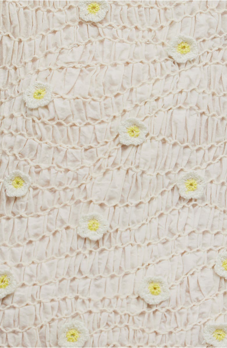 Free People Daphne Floral Appliqué Cotton Sundress, Alternate, color, Ivory