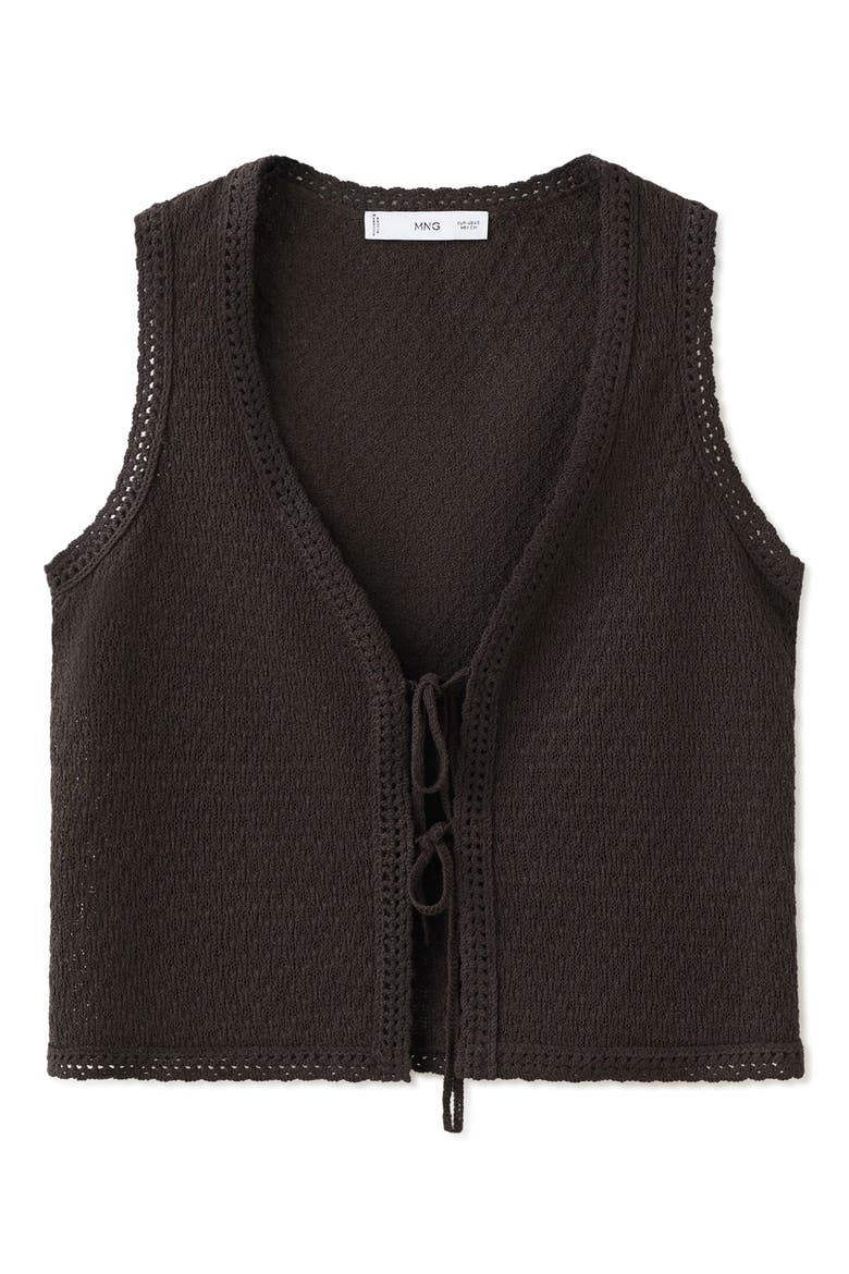 Nati Sleeveless Knit Top, Alternate, color, DARK BROWN