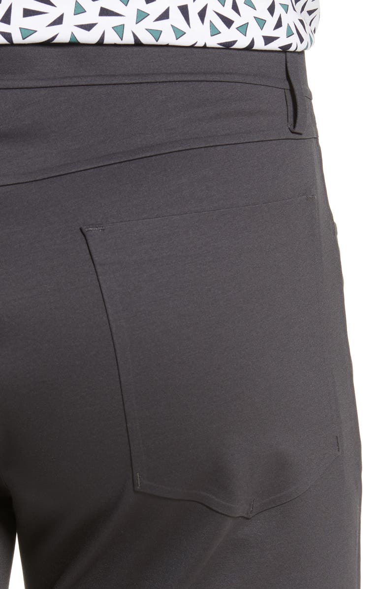 Theory Tech Raffi Compact Trim Fit Ponte Pants, Alternate, color, Ashphalt
