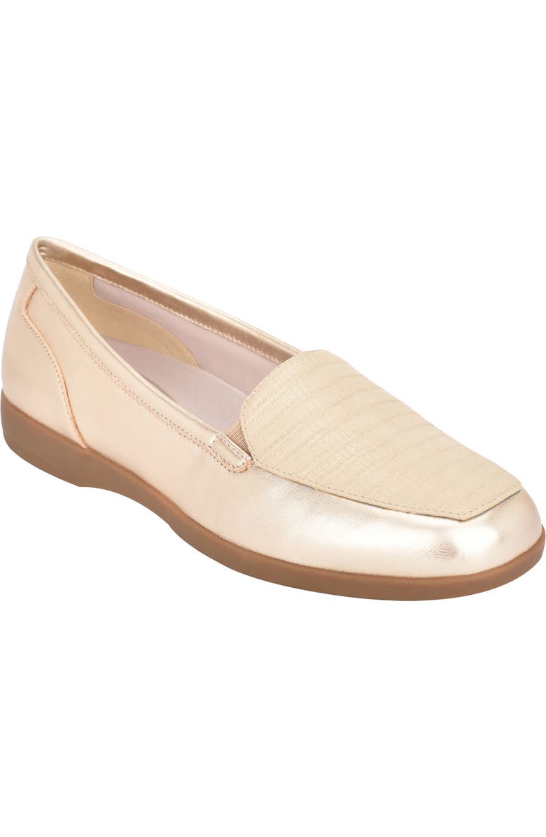Easy Spirit Devitt Flat, Main, color, Gold