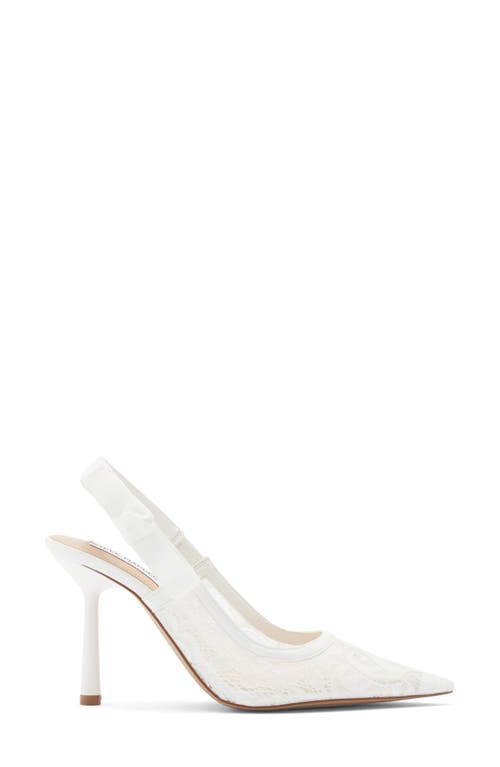 Steve Madden Stefani Slingback Pump In White