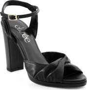 Elizée Simone Sandal Leather Platform Heel