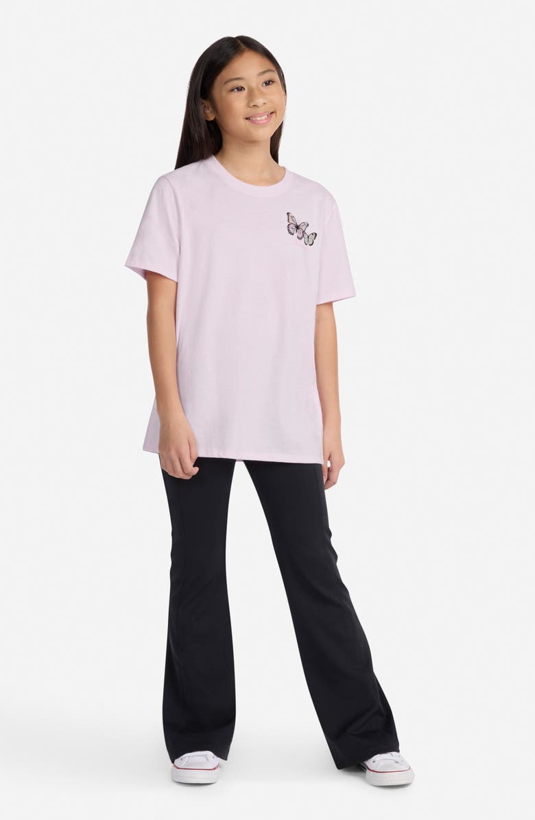 abercrombie kids Kids' Glitter Butterflies T-Shirt, Alternate, color, Cradle Pink