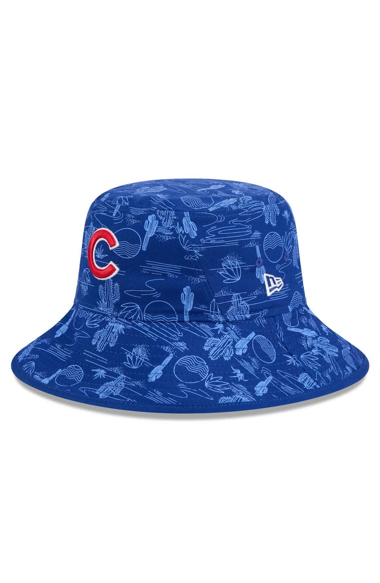 New Era Men's New Era  Royal Chicago Cubs 2025 Spring Training All Over Print Bucket Hat, Alternate, color, 