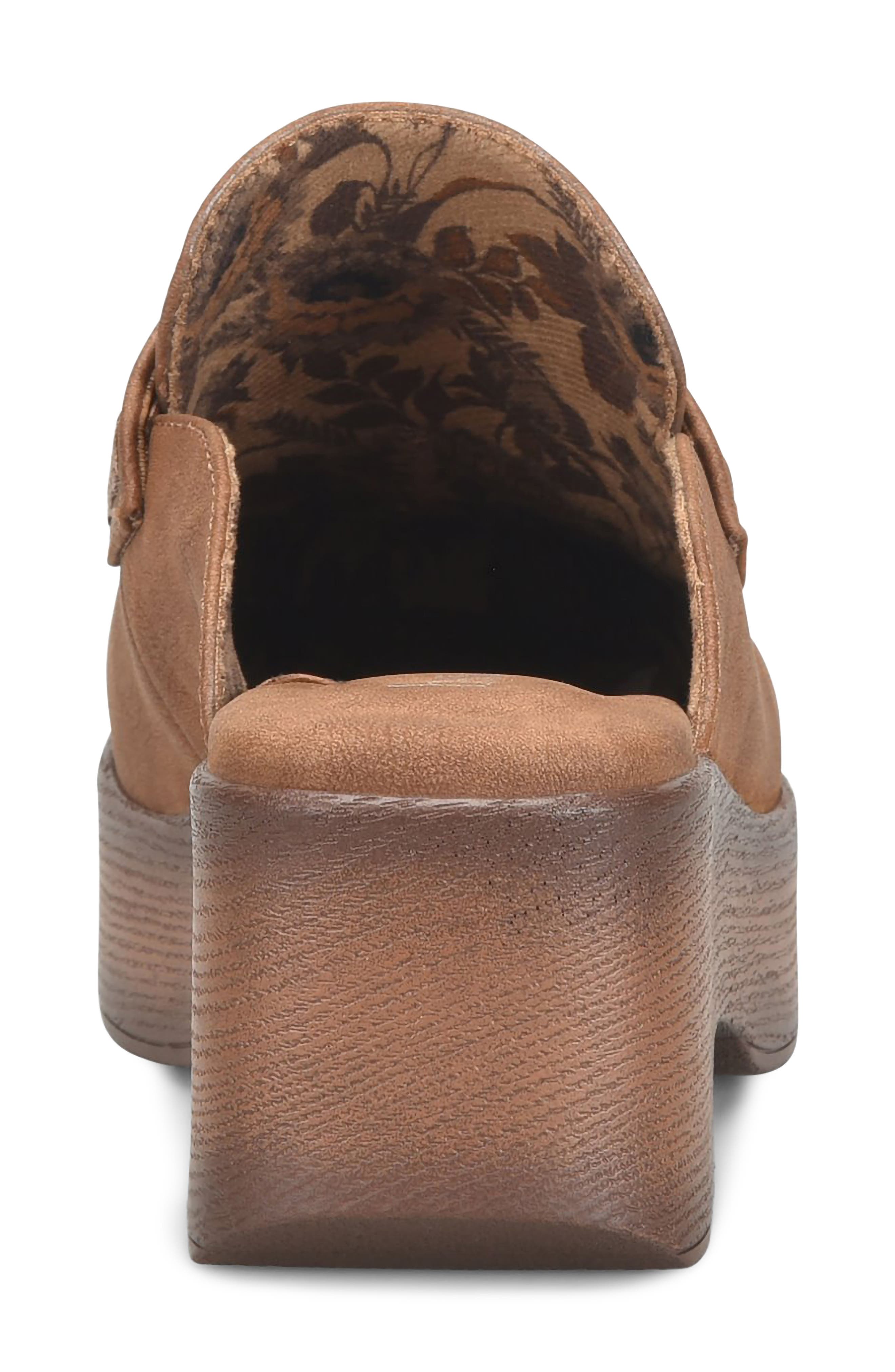 Amabella Faux Leather Mule, Alternate, color, BROWN NUBUCK