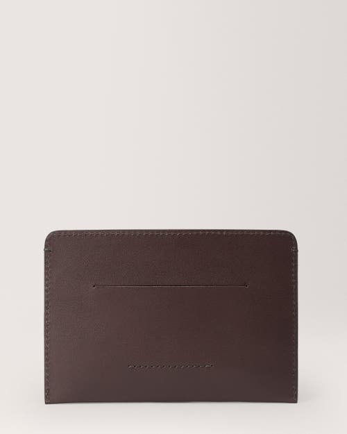 Carl Friedrik Easton Passport Holder In Chocolate