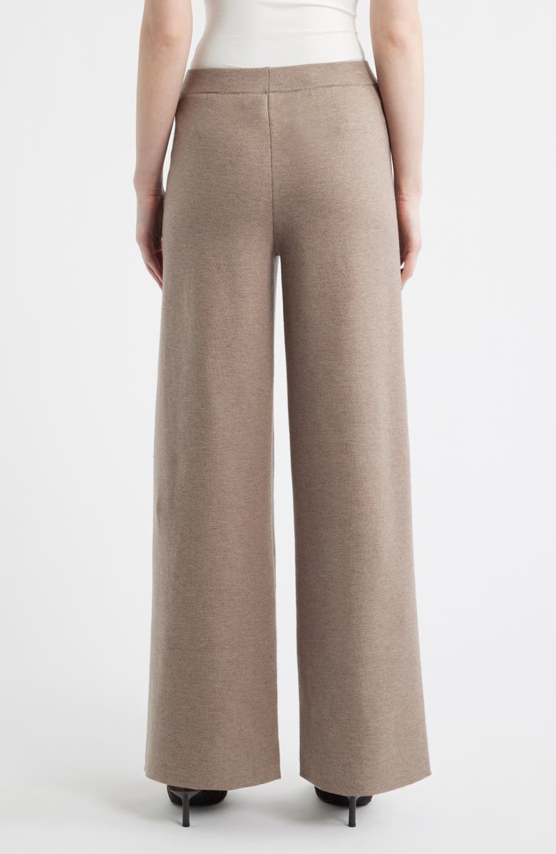 HOUSE OF CB Avery Wide Leg Pull-On Pants, Alternate, color, Taupe