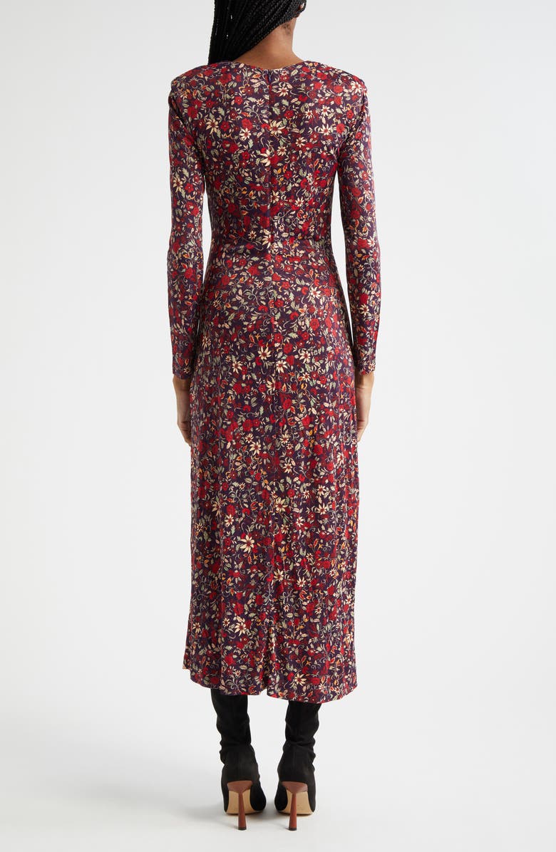 FARM Rio Floral Bracelet Sleeve Jersey Dress, Alternate, color,