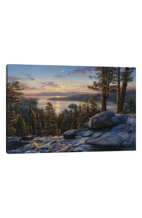 Dawn At Lake Tahoe by Evgeny Lushpin Canvas Wall Art