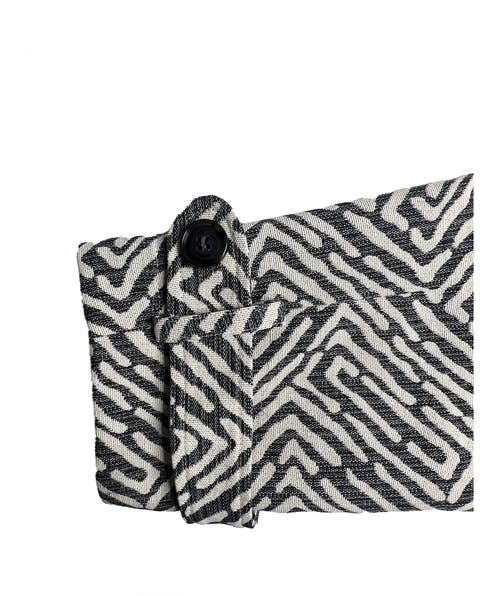 Baacal Marlo Short Moto Trench Coat In Gray