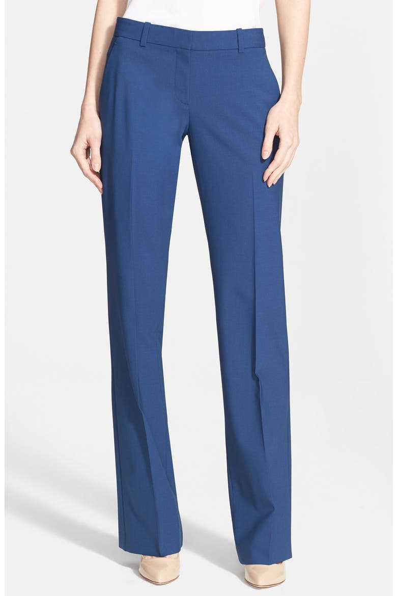 'Emery 2' Wool Blend Pants, Main, color, DARK PACIFIC