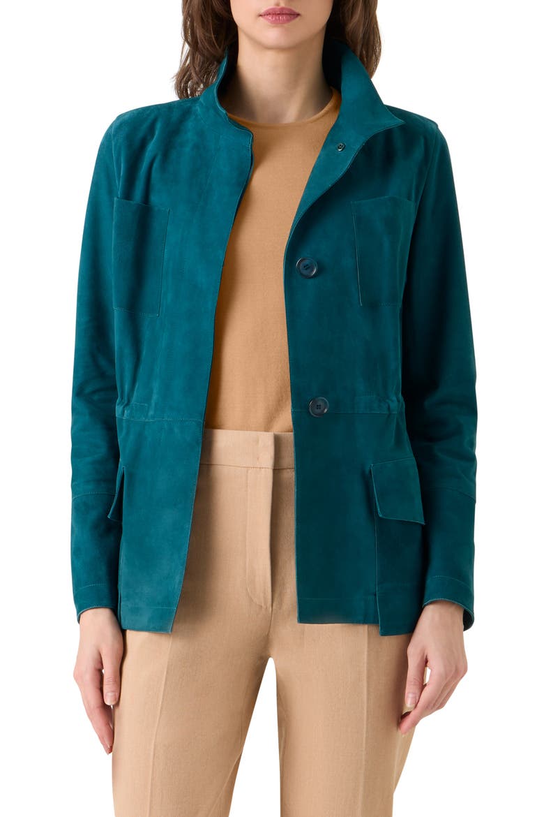 Chianti Suede Jacket, Main, color, OTTANIO