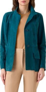 Akris Chianti Suede Jacket