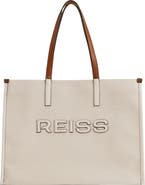 Reiss Lola Logo Canvas Tote