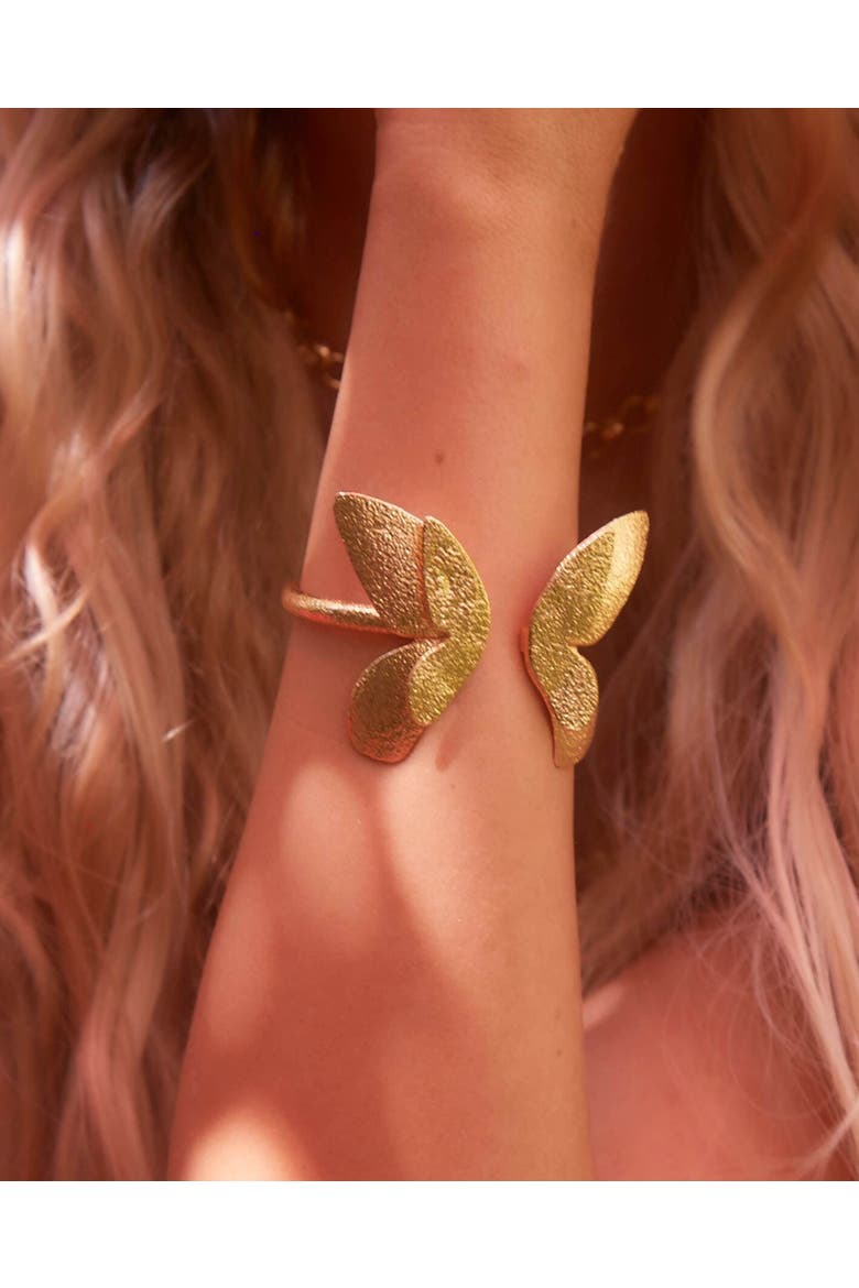 Butterfly Effect Cuff, Alternate, color, Gold