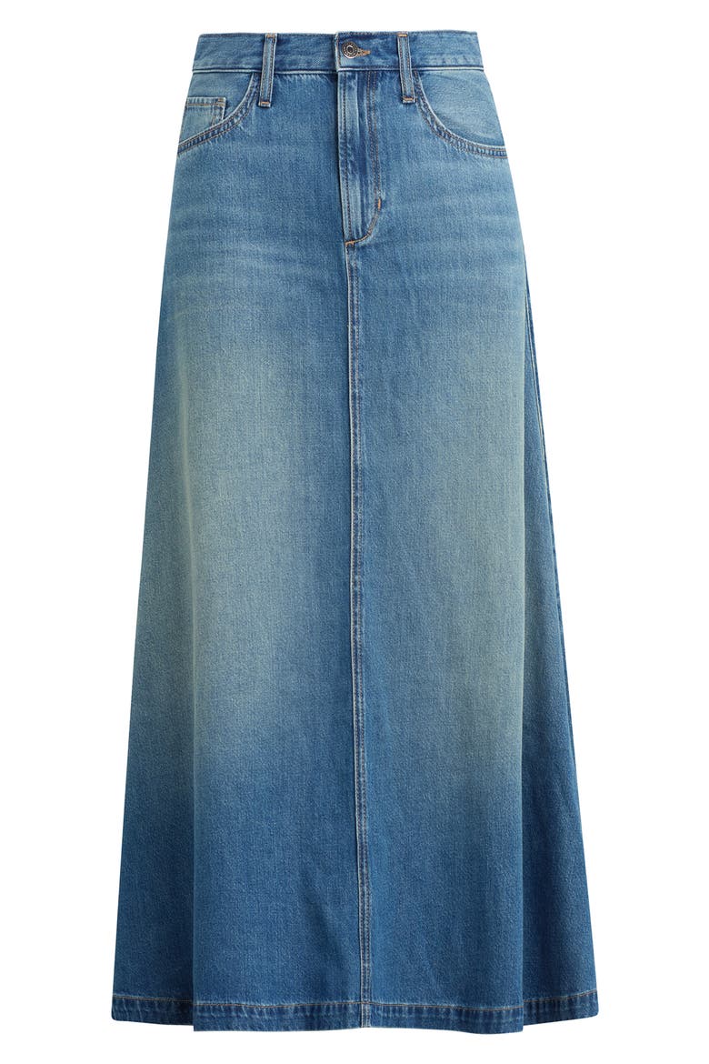 The Winona Denim Cotton Blend Midi Skirt, Alternate, color, BRISTOL