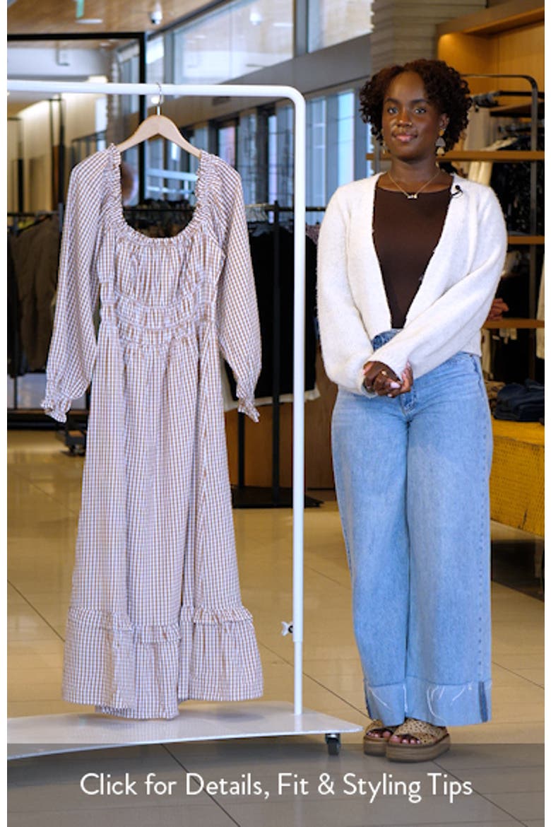 Torrie Shirred Long Sleeve Maxi Dress video
