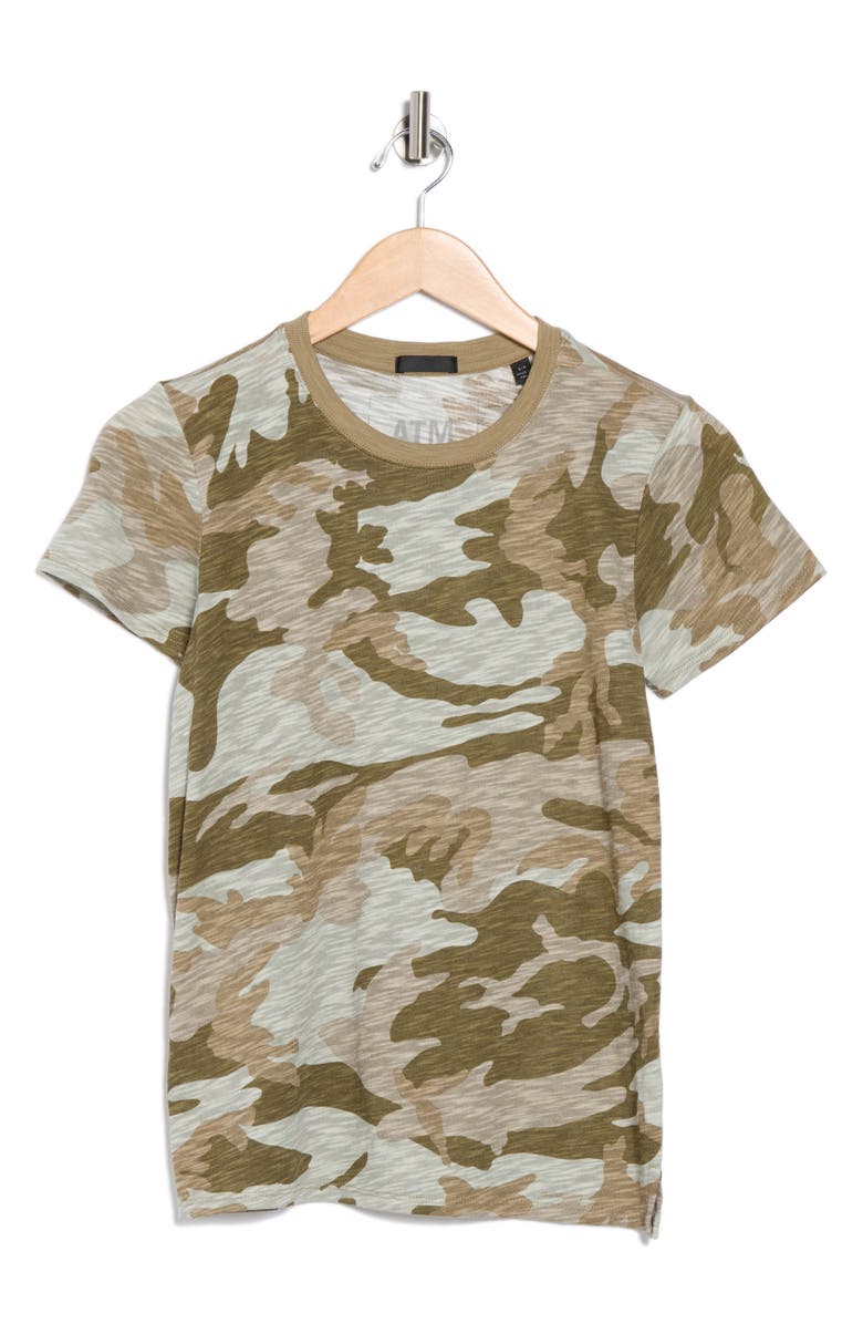 ATM Anthony Thomas Melillo School Slub Jersey T-Shirt, Alternate, color, Faded Army / Multi