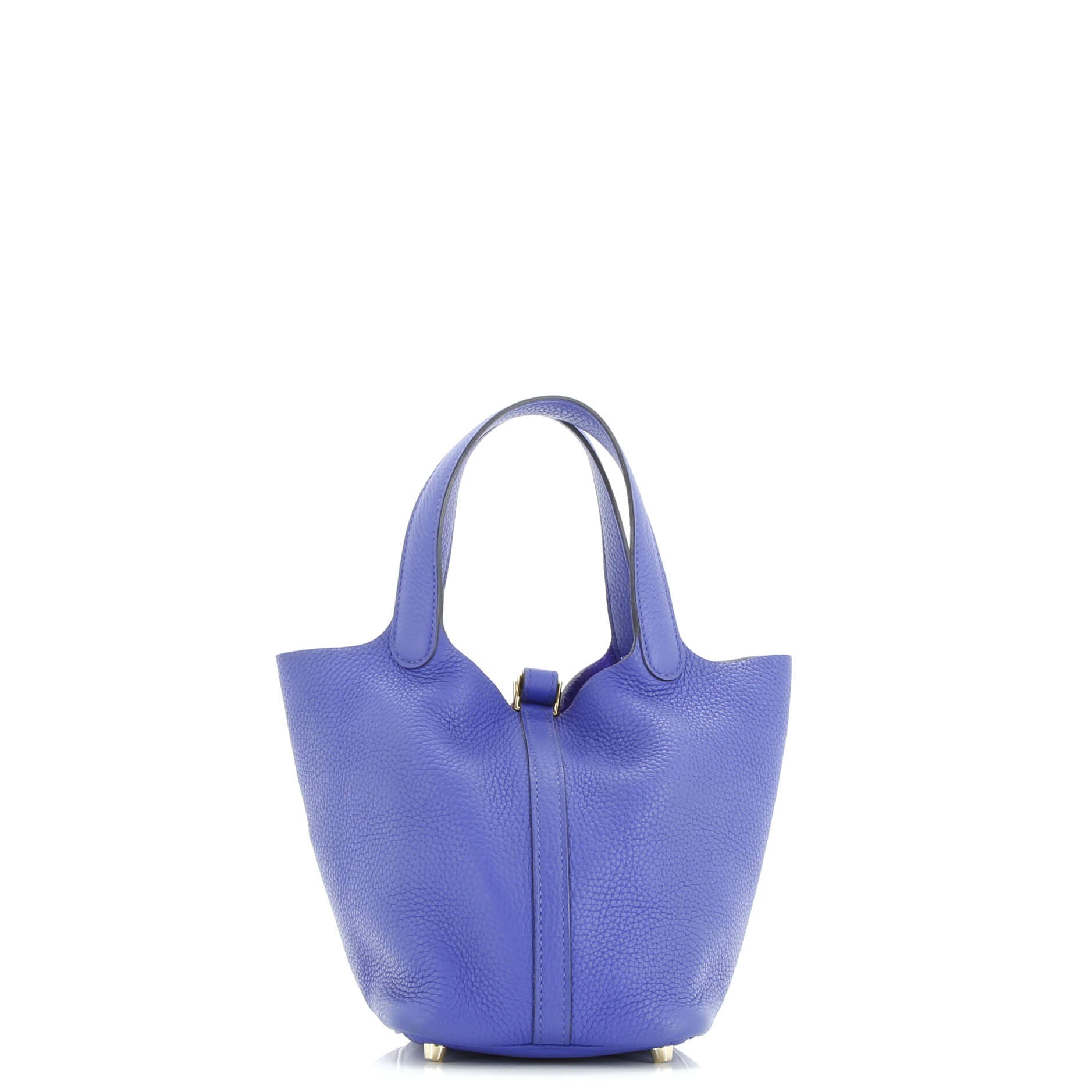 Pre-Owned Hermes Picotin Lock Bag Clemence PM, Alternate, color, Bleu Electrique