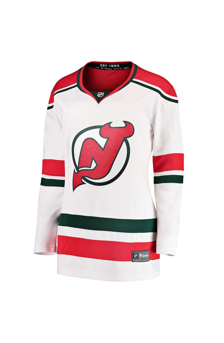 FANATICS Women's Fanatics Branded White New Jersey Devils 2022/23 Heritage Premier Breakaway Jersey, Alternate, color, White