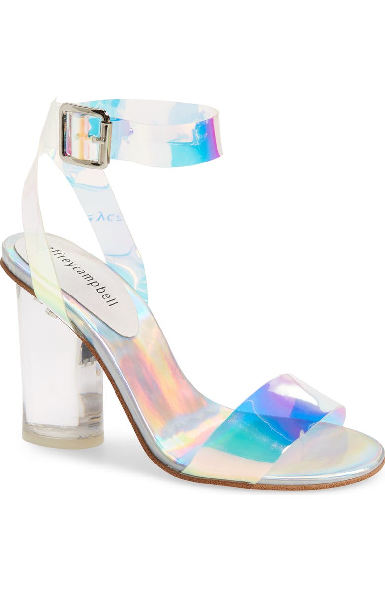 Jeffrey Campbell Clear Heel Sandal, Main, color,